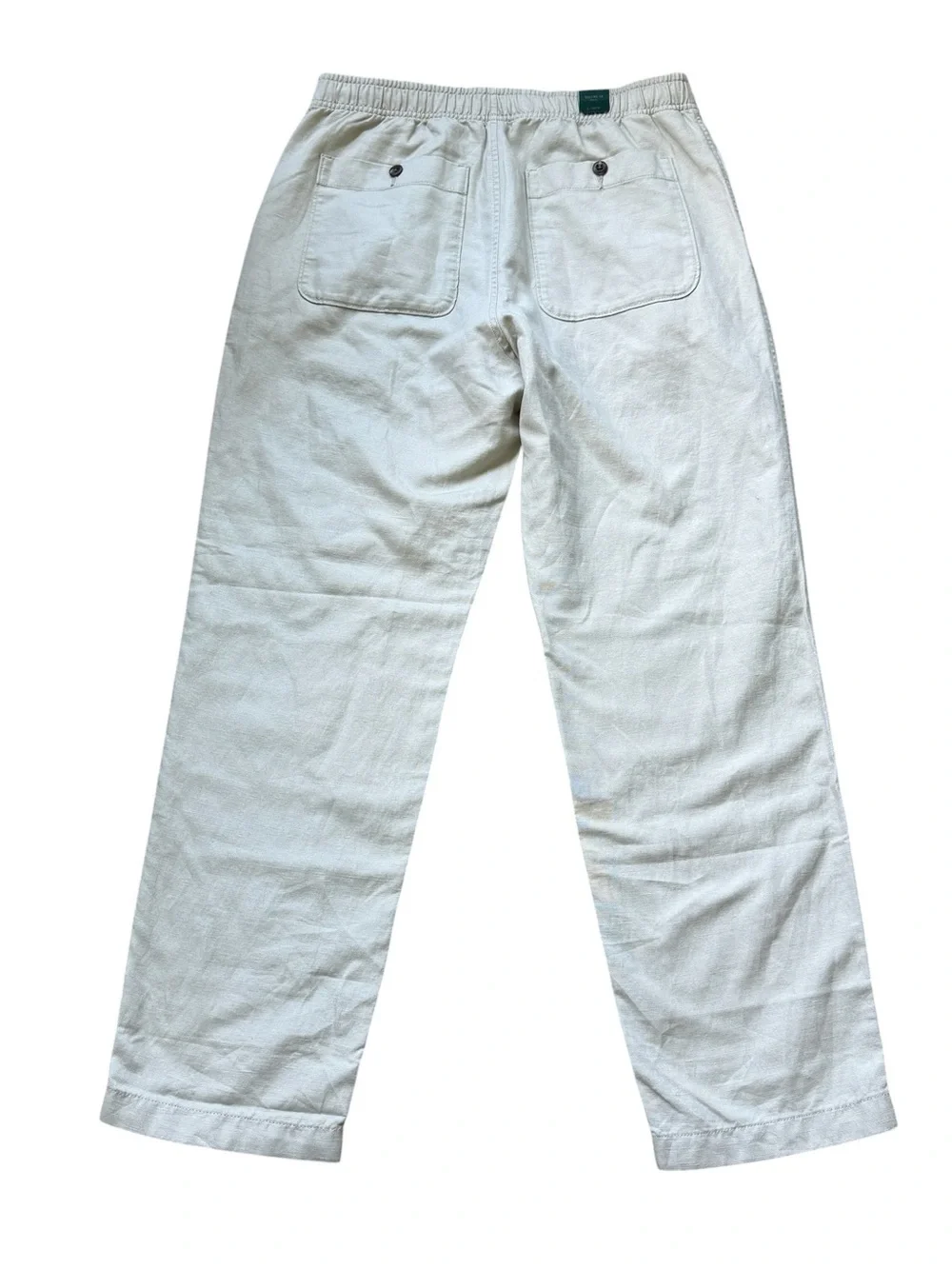 NWT J.Crew Oarsman Linen Cotton Pull On Pant Oatmeal Coastal Quiet Luxury M $118